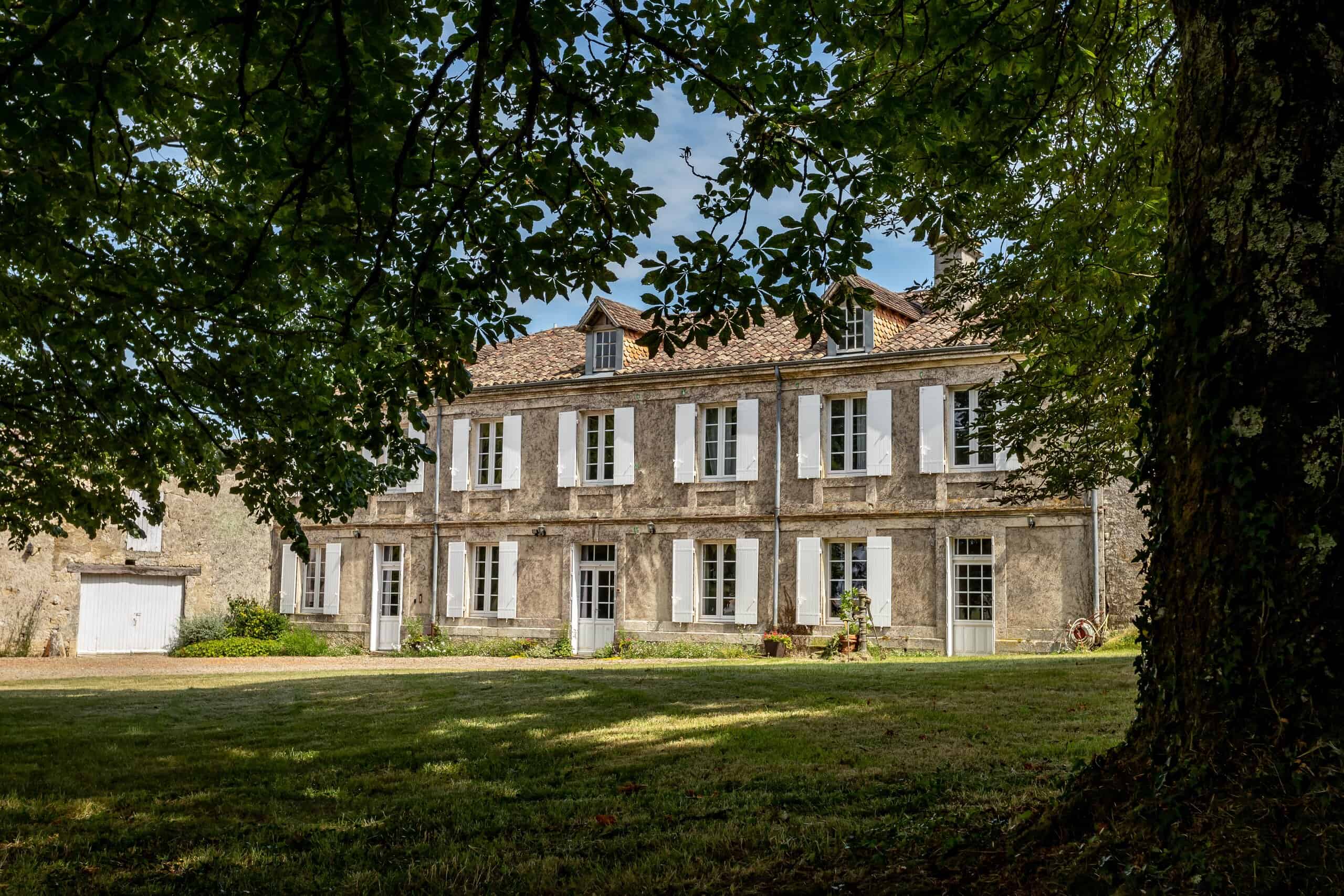 Stone manor house