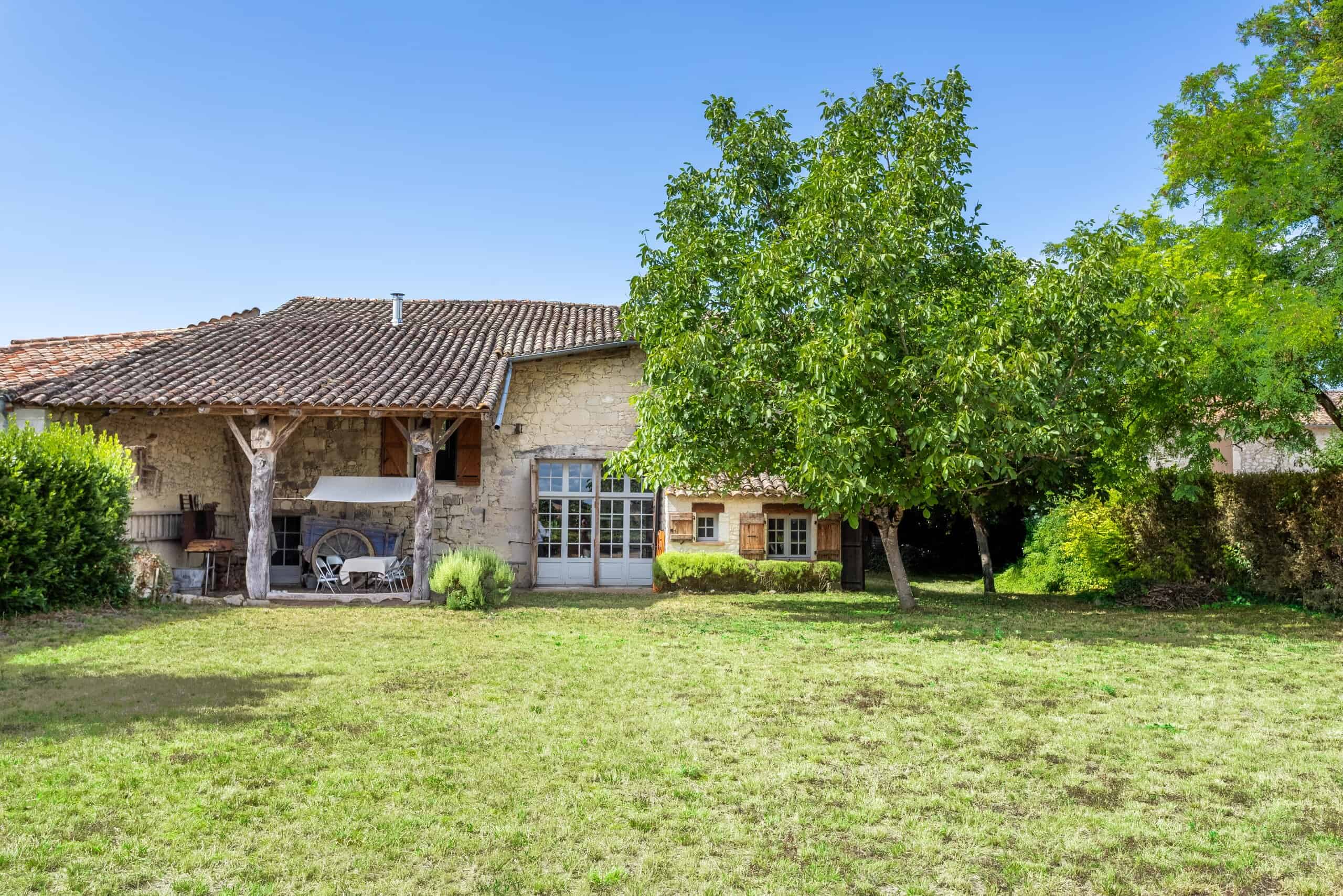Village house with garden