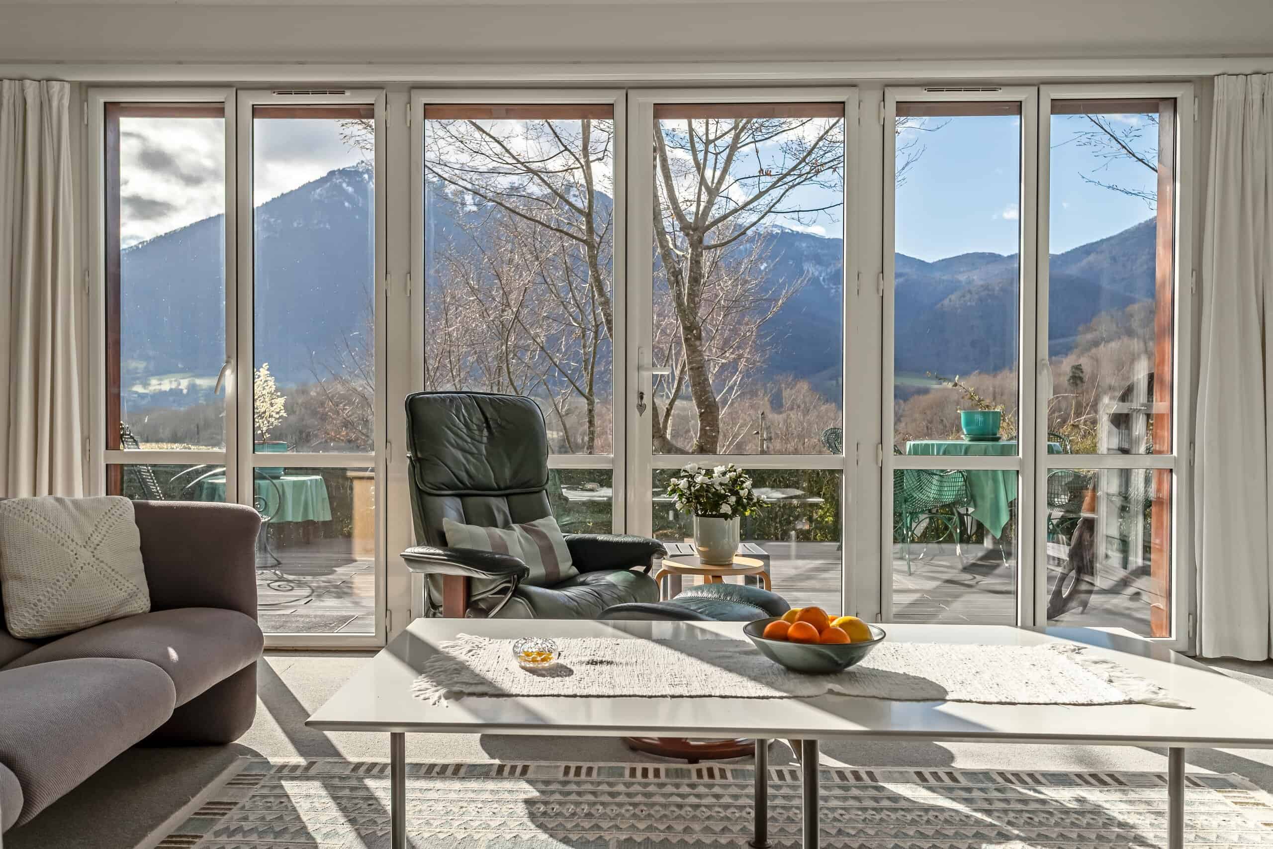 Architect designed house with garage and views