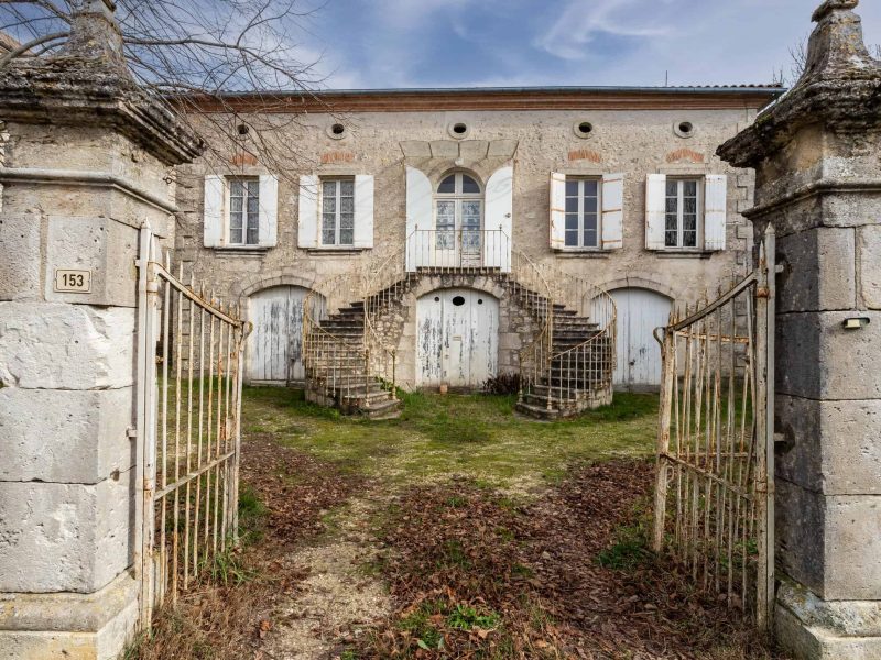 Village house with garden