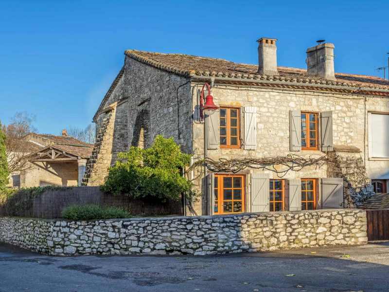 Village house with garden