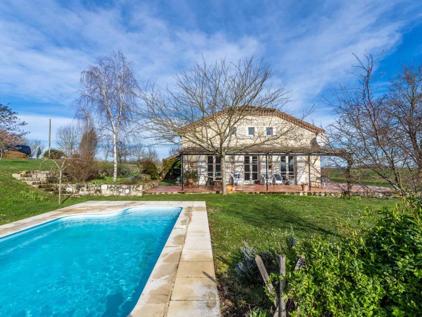 Stone country property with pool