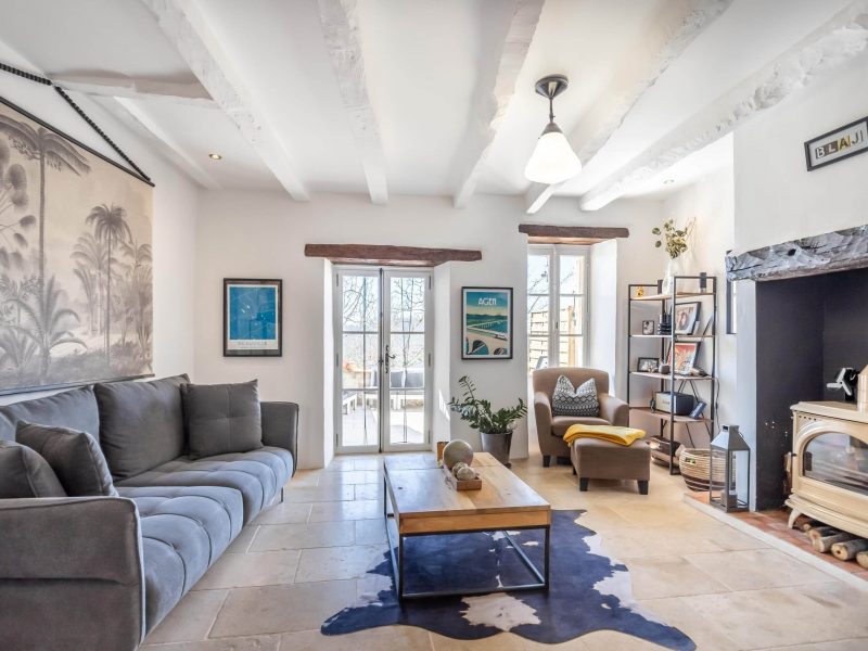 Village house with outbuilding and garden