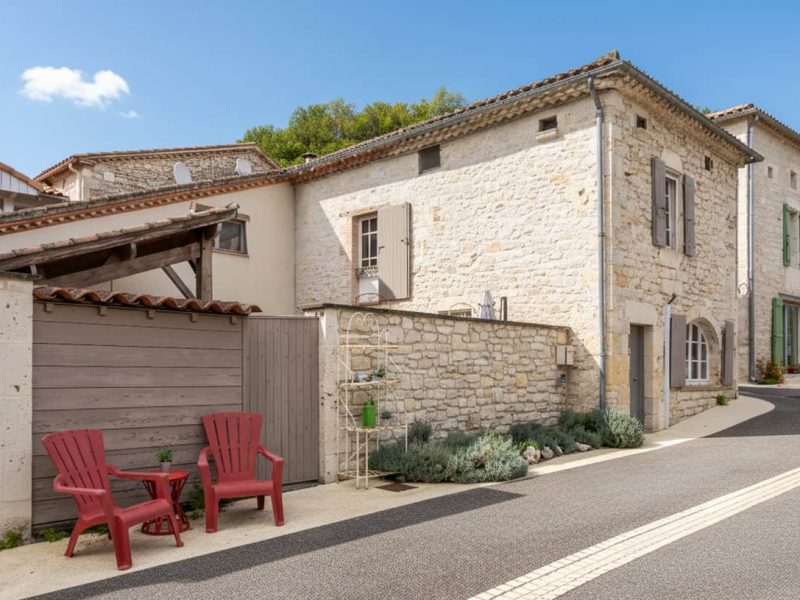 Village house with garden