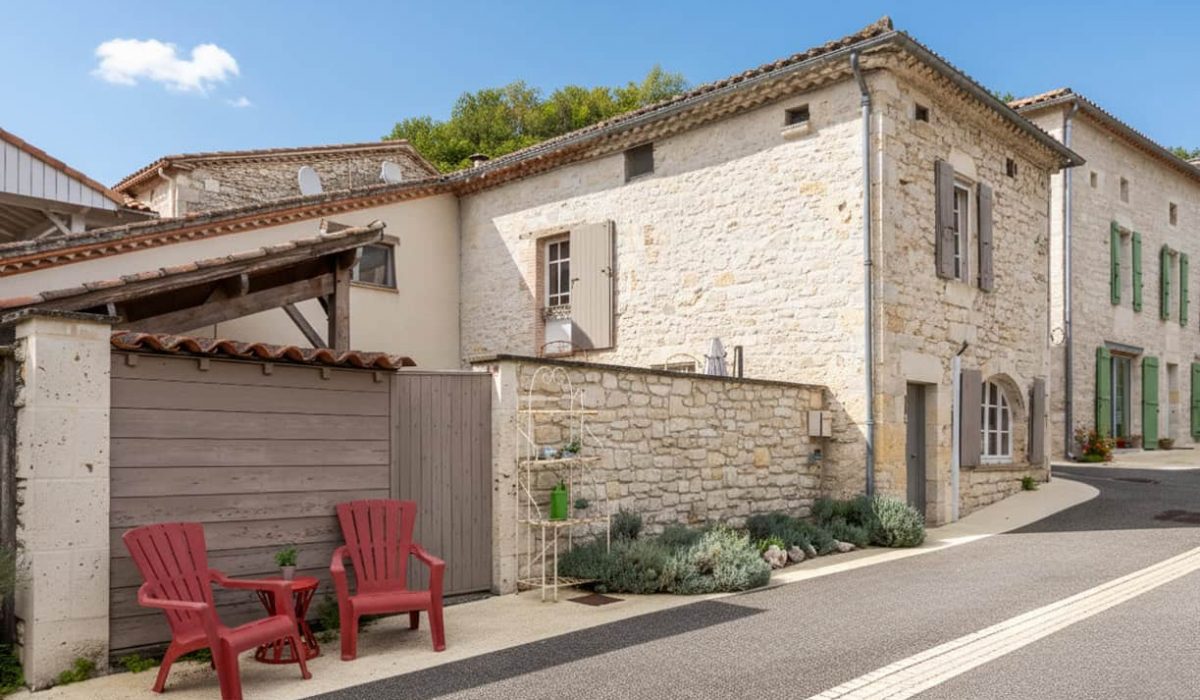 Village house with garden