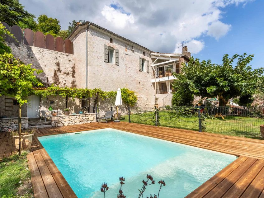 VIllage house with pool and view