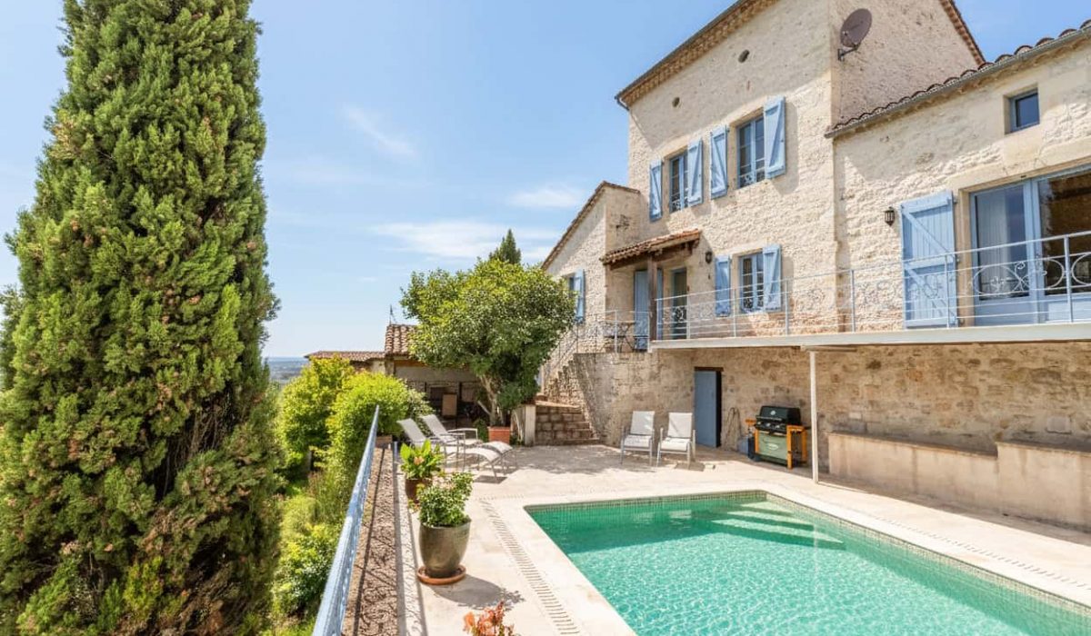 Village house with pool and garden